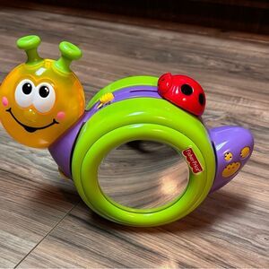 Fisher Price 1-2-3 Crawl Along Snail Rockin Light up Musical Fun